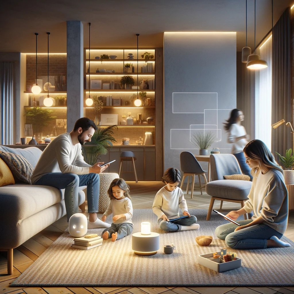 A cozy living room scene with a modern, family-friendly vibe.