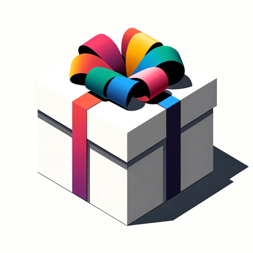 Illustration of a gift-wrapped box with a colorful bow, symbolizing the gift of knowledge through Montessori workshops enhanced by AI companions like ChatGPT.