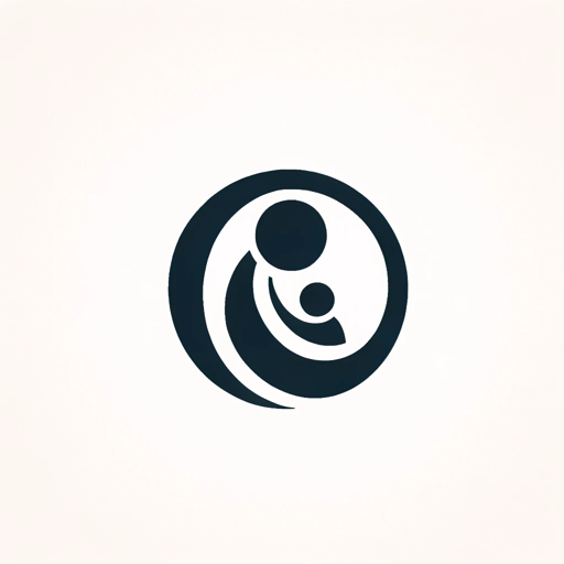 Logo depicting a stylized adult and child embracing, representing the integration of Montessori philosophy and technology in parenting.