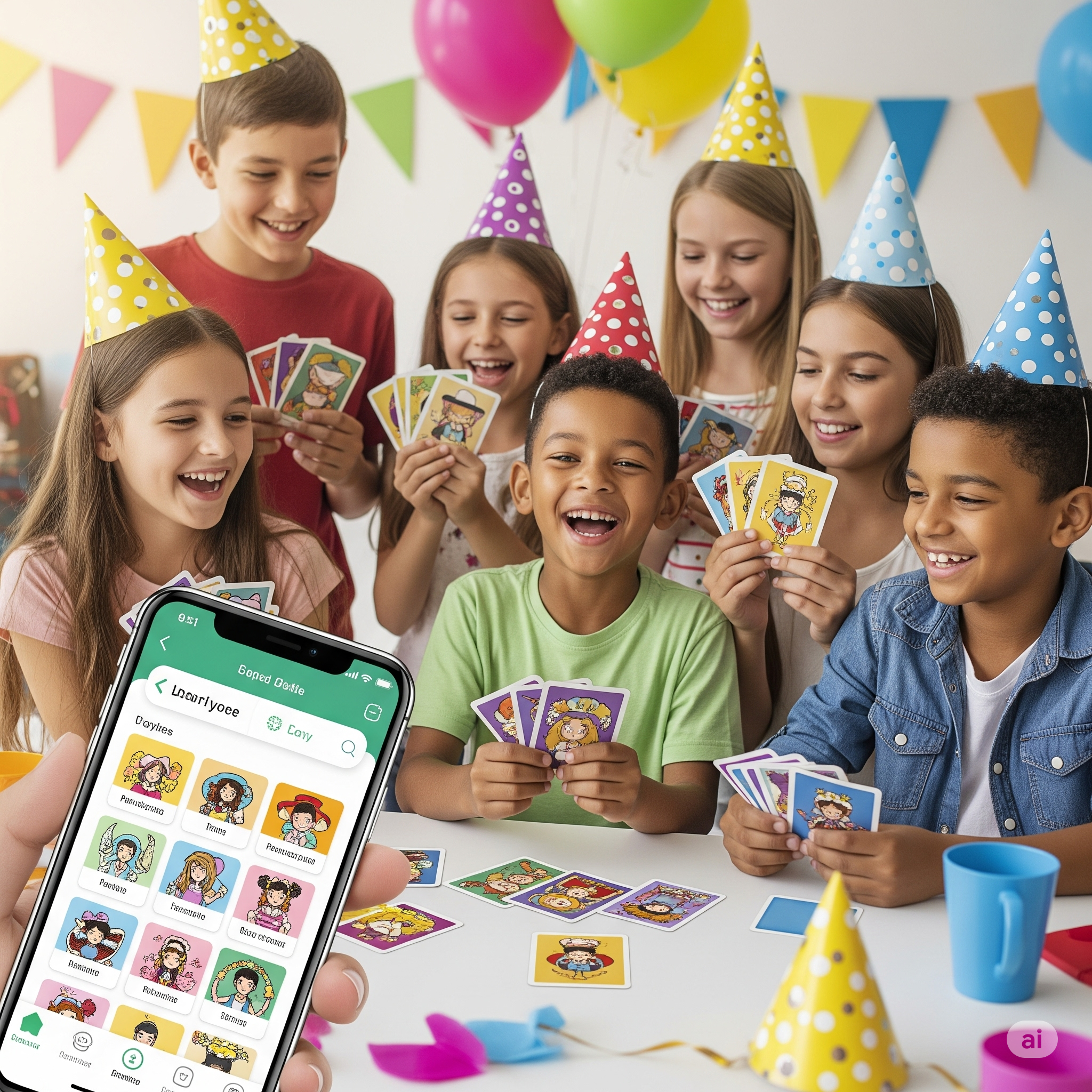 Party Game Cards Generator